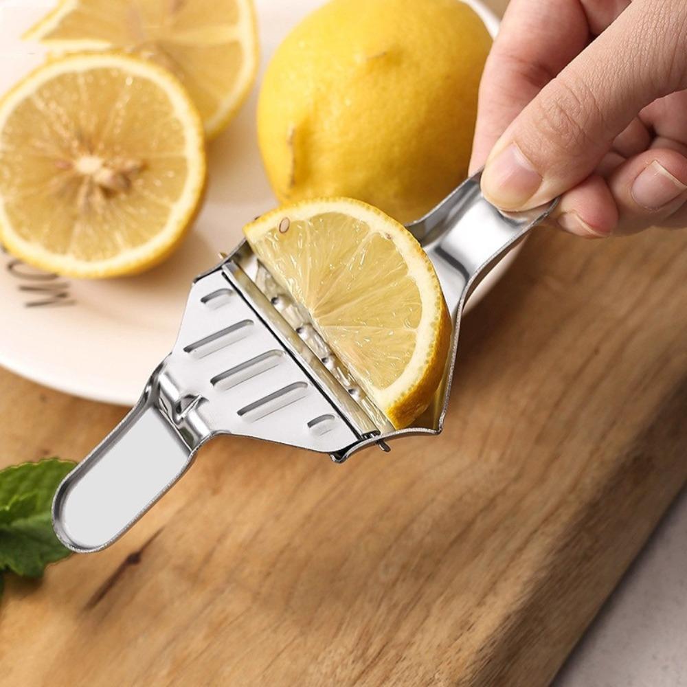 Stainless Steel Lemon Tong Manual Fruit Juice Squeezer Portable Juicer Orange Citrus Presser Grape Clip Tool Kitchen Accessories