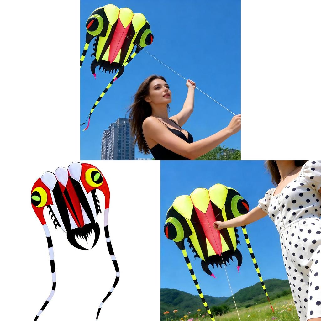 Soft Tailed Insect Kite With Glass Fiber Frame For Childrens Outdoor Play And Gift Giving