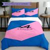 3pcs Duvet Cover Set (1*Duvet Cover + 2*Pillowcase, Without Core), BWT Alpine F1 Racing Team (3) Print Bedding Set, Bedroom Decor, All‑Season, Gift