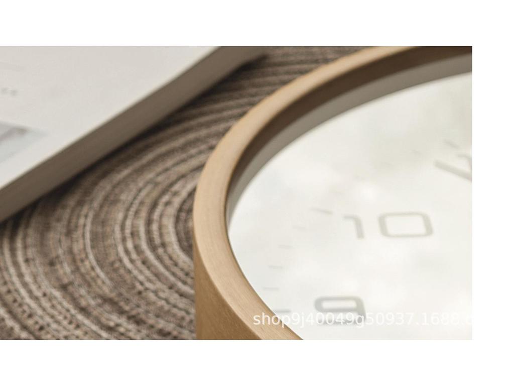 2024 Japanese Solid Wood Wall Clock - Nordic Silent Design for Living Room