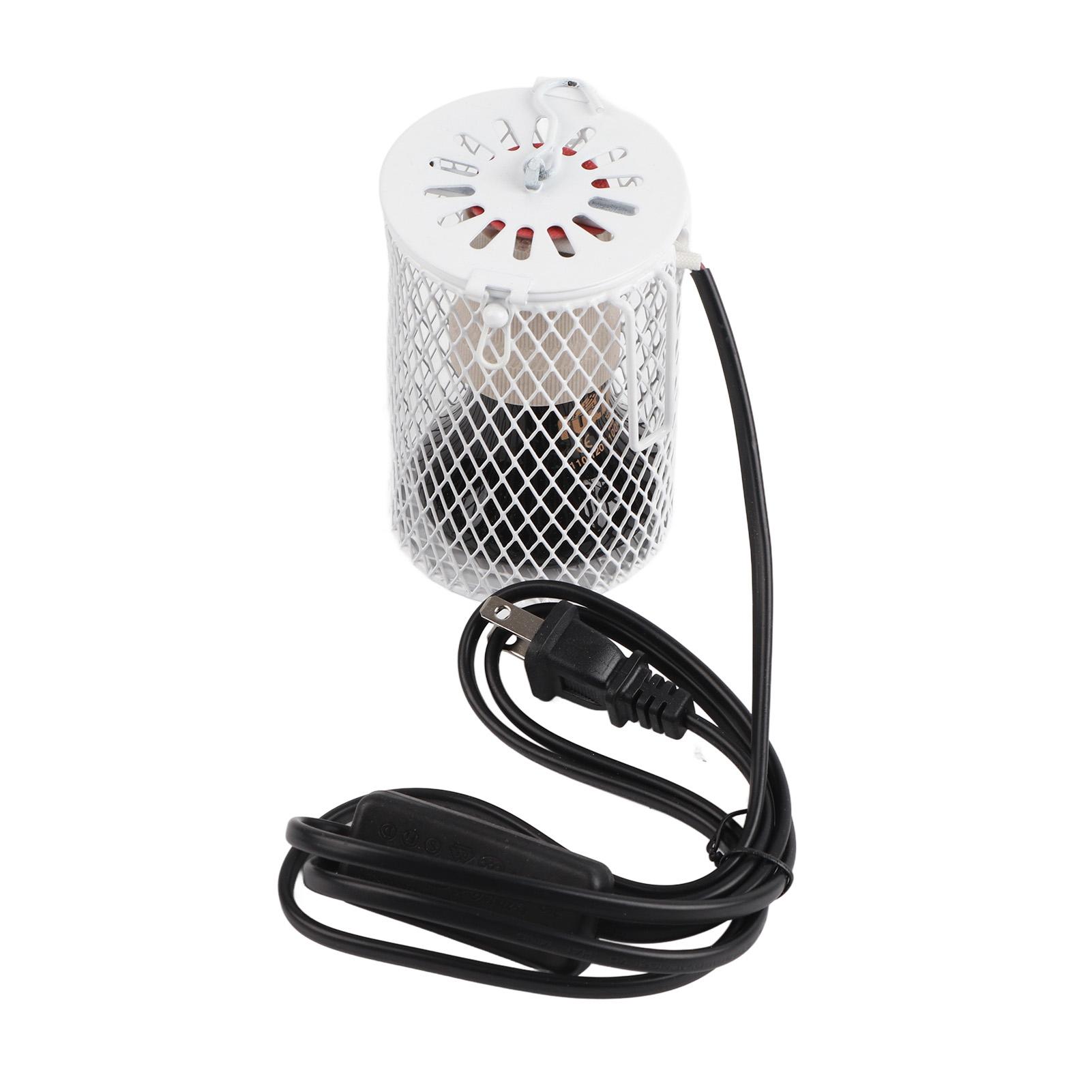 

100 Вт инфракрасный керамический излучатель тепла лампочка лампа для домашних животных рептилий брудер (Черный 220-) белый