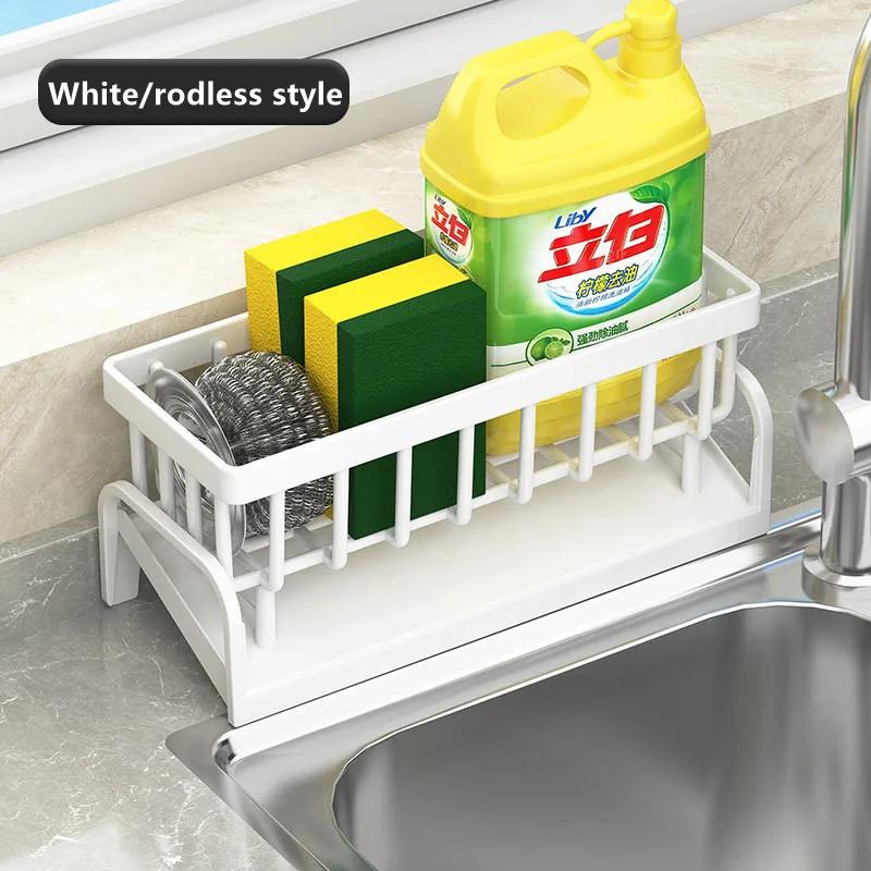 Kitchen Stainless Steel Sink Storage & Organization Rack Kitchen Spice Racks Household Items Shelf Acceesories for Accessories