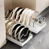 Organisateurs de cuisine réglables à 3 niveaux Design peu encombrant Accès facile Acier robuste pour casseroles, poêles, vaisselle et épices