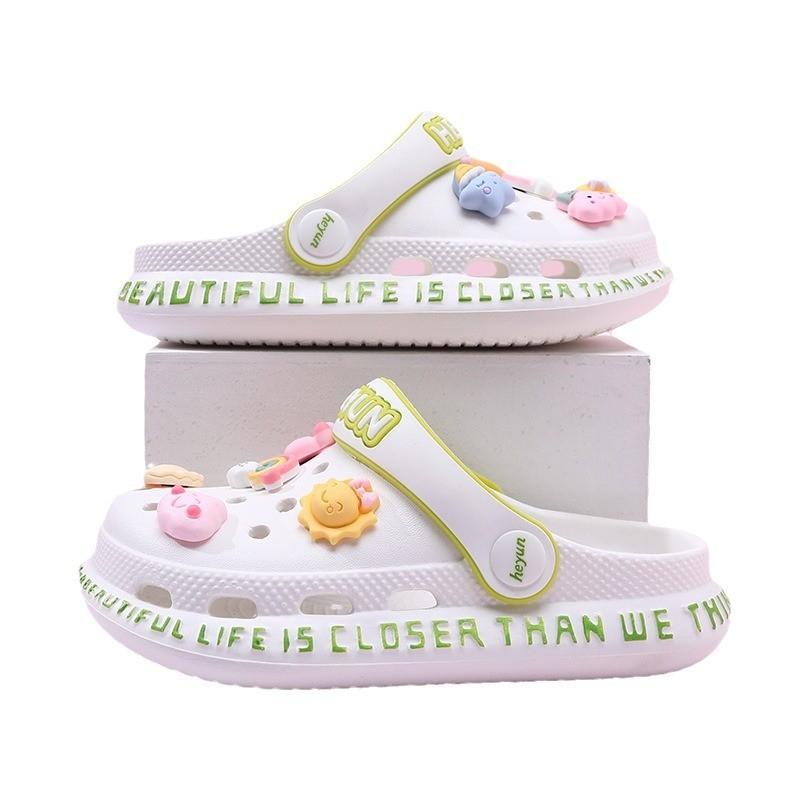 Leichte Atmungsaktive Kinderlochschuhe Slip-on Sommersandalen für Mädchen und Jungen