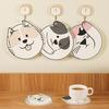 PVC Placemat, Cute Animal Heat Insulation Mat, Non Slip Scratch Resistant Coaster for Cups And Pots, Waterproof Table Protector