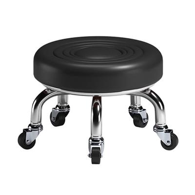 Artispro Low Stool Living Room Stool with Casters Round Chair Low Floor Chair Automotive Maintenance Low Place Work Swivel Low 22cm 360° Height