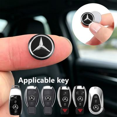 Car Key Shell Sticker Car Key Remote Fob Decal For Mercedes Benz AMG A C E S Class W203 W220 W206 W205 W211 C260 Car Accessories R7