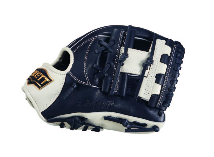 ZETT Soft Baseball Glove Fine Play All Round Black X Gray Right Pitch Size: 4 BRGB35520Z