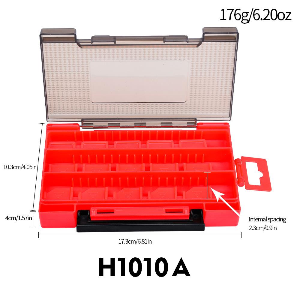 Box na dvojitú návnadu, obojstranný box na rybársky výstroj, box na uloženie falošných návnad na návnady, plastový box na návnadu na návnadu Mino Pencil