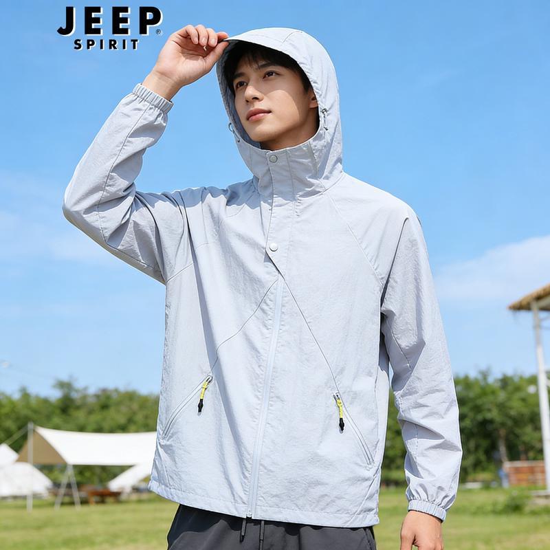 JEEP SPIRIT Unisex Ice Silk UV Protection Outdoor Jacket L