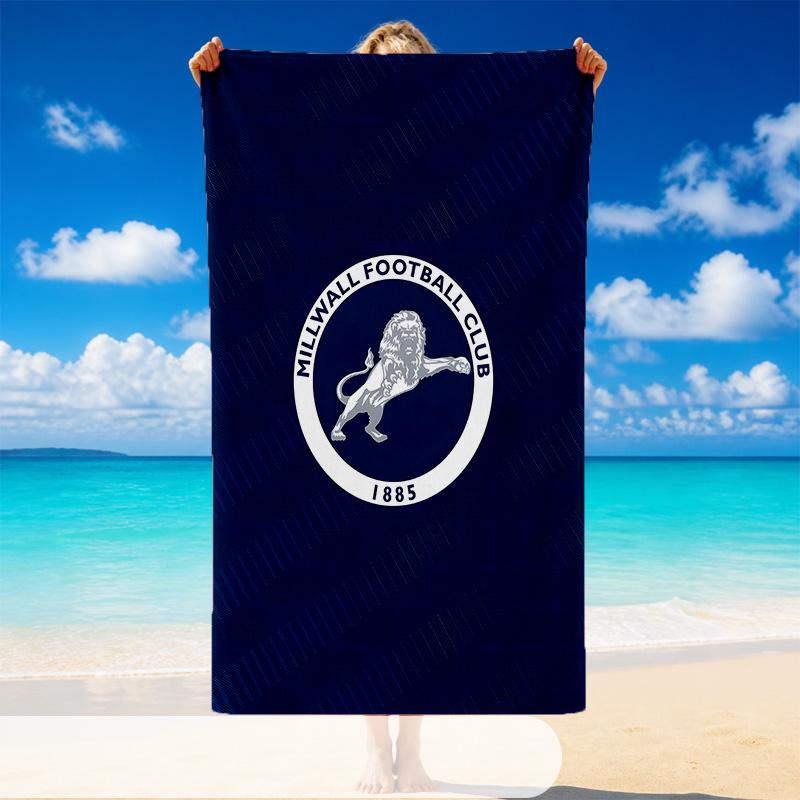 Schnelltrocknendes Strandtuch Millwall-Muster, Leichtes saugfähiges Handtuch für Pool, Strand, Urlaub