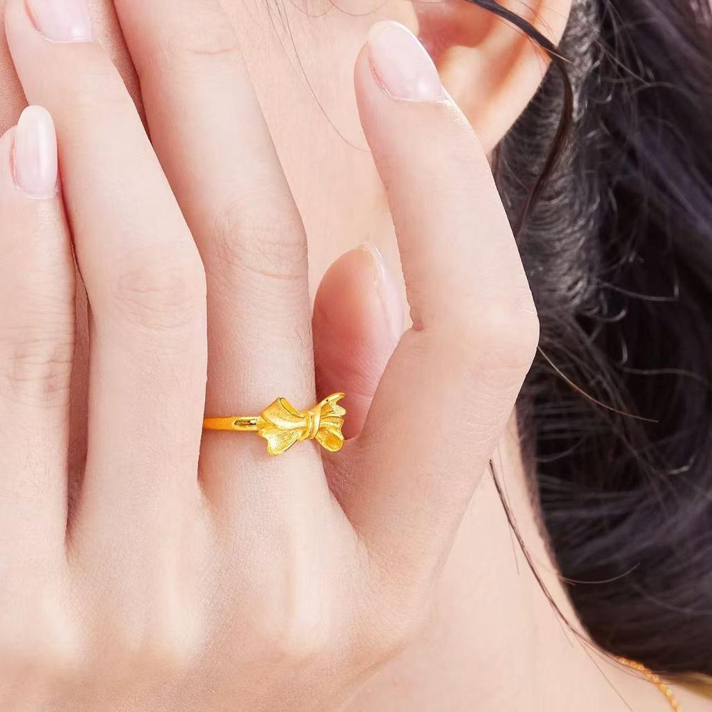 Exquisite Bow Ring: Adjustable, Versatile, Simple Elegance for Women