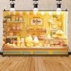 Summer Ice Cream Shop Theme Background Children's Birthday Party Decoration Layout Background Ice Cream Stall Decoration Props