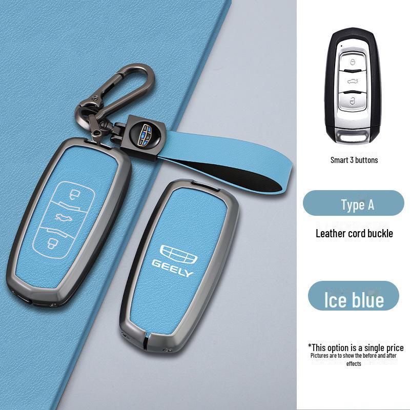 Custom Metal Key Cover for Geely Boyue, Emgrand Binyue, Vision X6, Borui X3 - Personalized Car Accessory