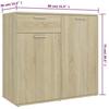 VidaXL Buffet Sonoma Oak 160x36x75 Cm Engineered Wood 3074930