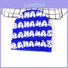 Bahamas Letter Knit Beanie For Winter Outdoor Fashion