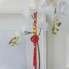 5Pcs Year of The Snake Wooden Tassel Pendant Hanging Ornaments Chinese New Year Car Rear View Mirror Lucky Charm