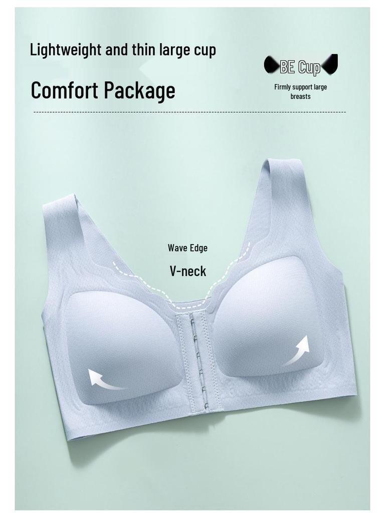 Übergröße Nahtloser BH mit Frontverschluss - Bügellos, Lift & Unterstützung, Anti-Erschlaffung, Bequeme Passform für Vollfiguren
