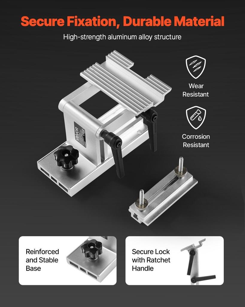 Sharpening Tool Rest Jig, Adjustable Replacement Tool Rest Sharpening Jig for 6" or 8" (152 Mm or 203 Mm) Bench Grinders with Flat Miter Slide for