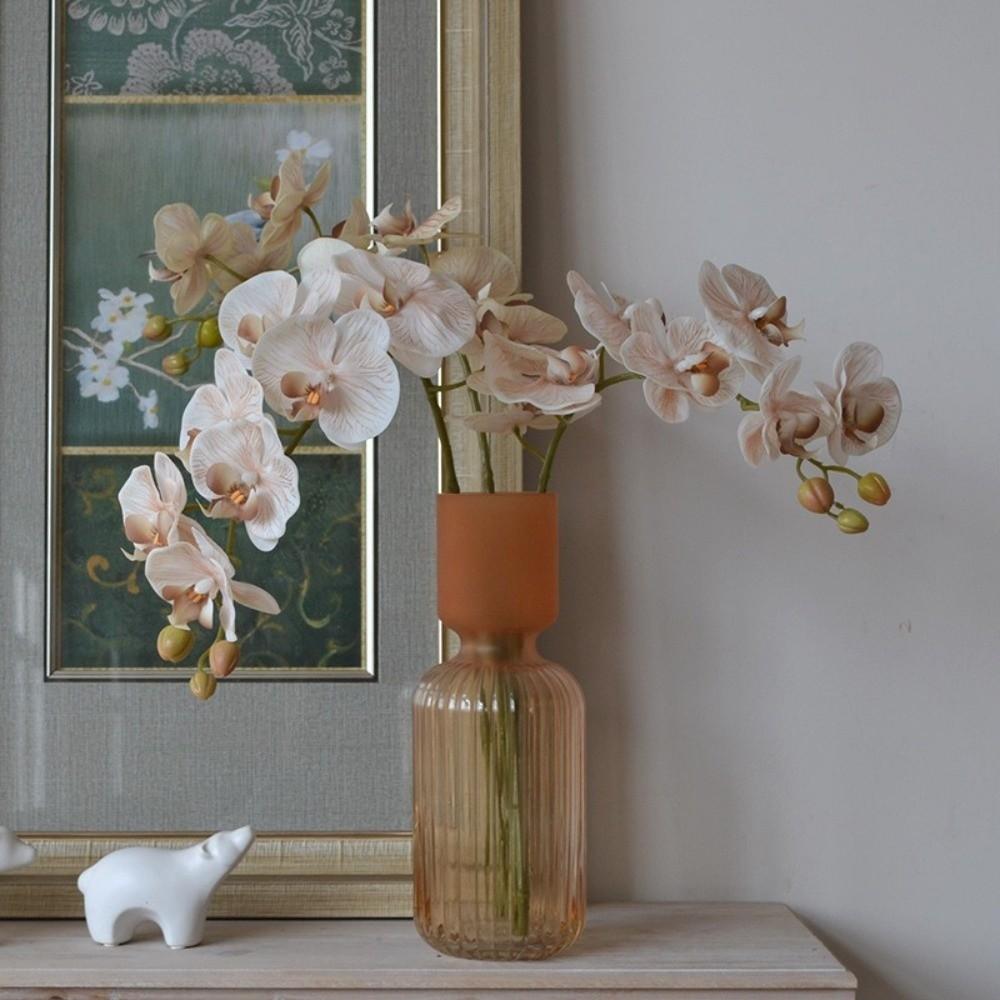 Einzelner Ast Simulation Schmetterlingsorchidee Mottenorchidee Plastikblumenstrauß Heimdekoration