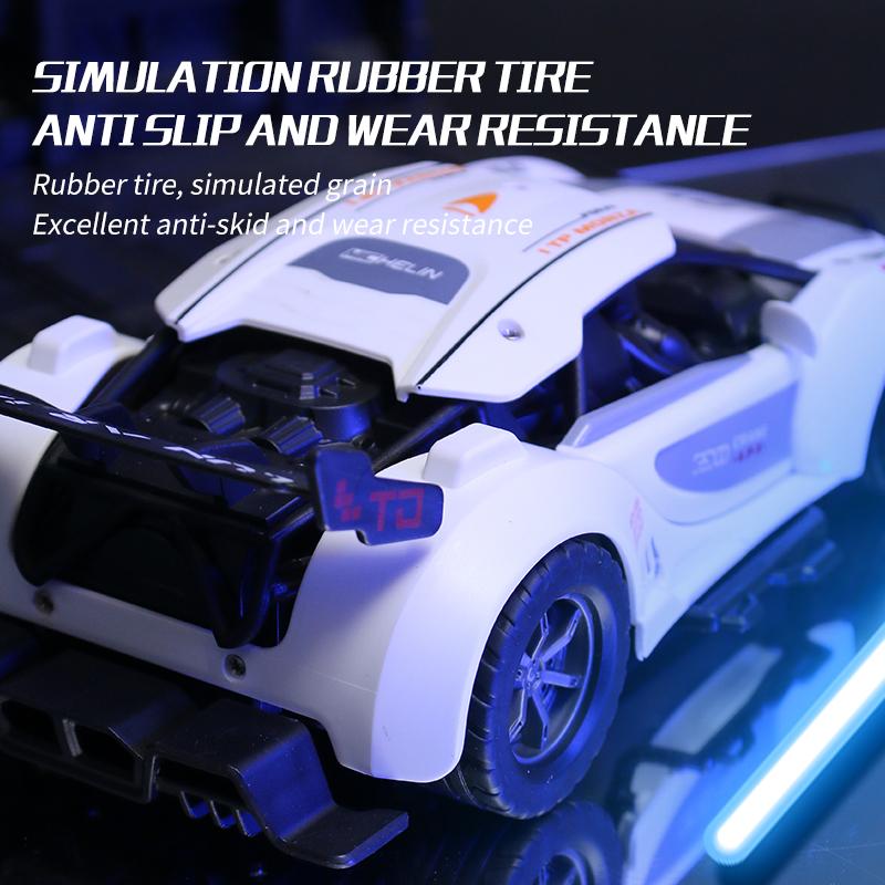 Children Toys Rc Car 2.4 G 1/14 High-Speed Double Door Open Remote Control Car Model Simulation Electric Machine Christmas Gift