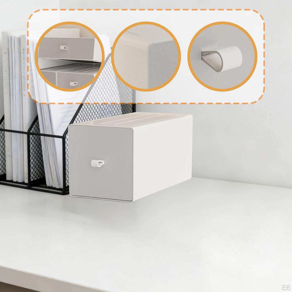 Desktop Storage Box Desk Organizer Drawer Table Organization for Office Dorm Versatile Functional