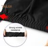 Women Casual Trousers High Waist Suit Pants Metal Buckle Pockets Solid Color Slim Fit Harem Pants Workwear