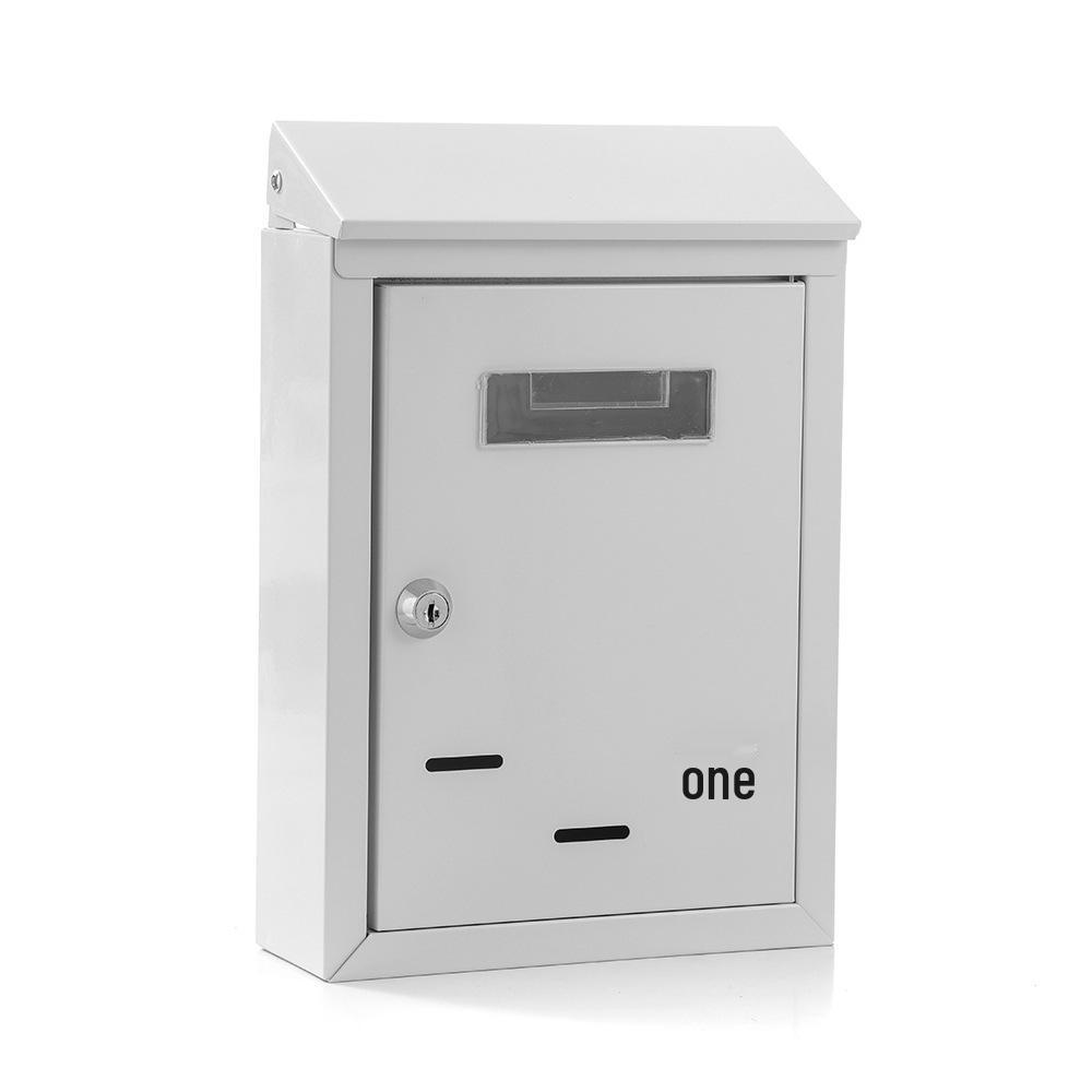 Secure Wall-Mounted Key Lock Mailbox: Outdoor Metal Drop  Suggestion Box, New Style 2808 белый