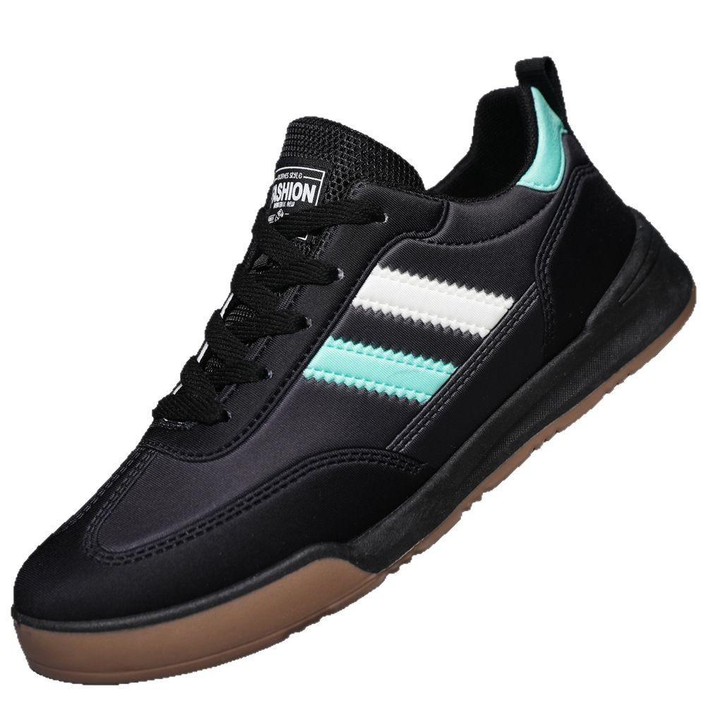 Men's shoes spring new sports shoes leather surface trend fashion board shoes versatile casual shoes white shoes Forrest Gump shoes