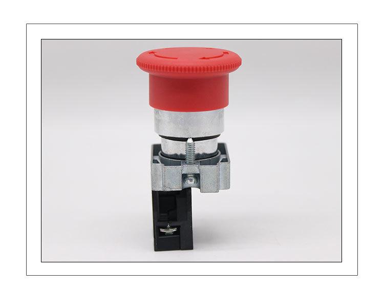 LA155P-BS542 Emergency Stop Button Switch, Thickened Copper Parts, Silver Contacts, 22MM Hole