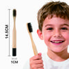 Custom Color Paint Round Handle Kids Soft Eco Degradable BPA Free Bamboo Handle Bamboo Toothbrush