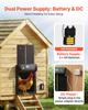 Automatic Chicken Coop Door, DC & Battery Powered Chicken Door with LCD Display, Light Sensor, Timer & Manual Setting, Anti-Pinch Security, Durable