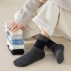 Socks Men'S Medium Tube Socks Season Fleece Thickened Warm Coral Fleece Socks Men'S Home Sleeping Floor Socks