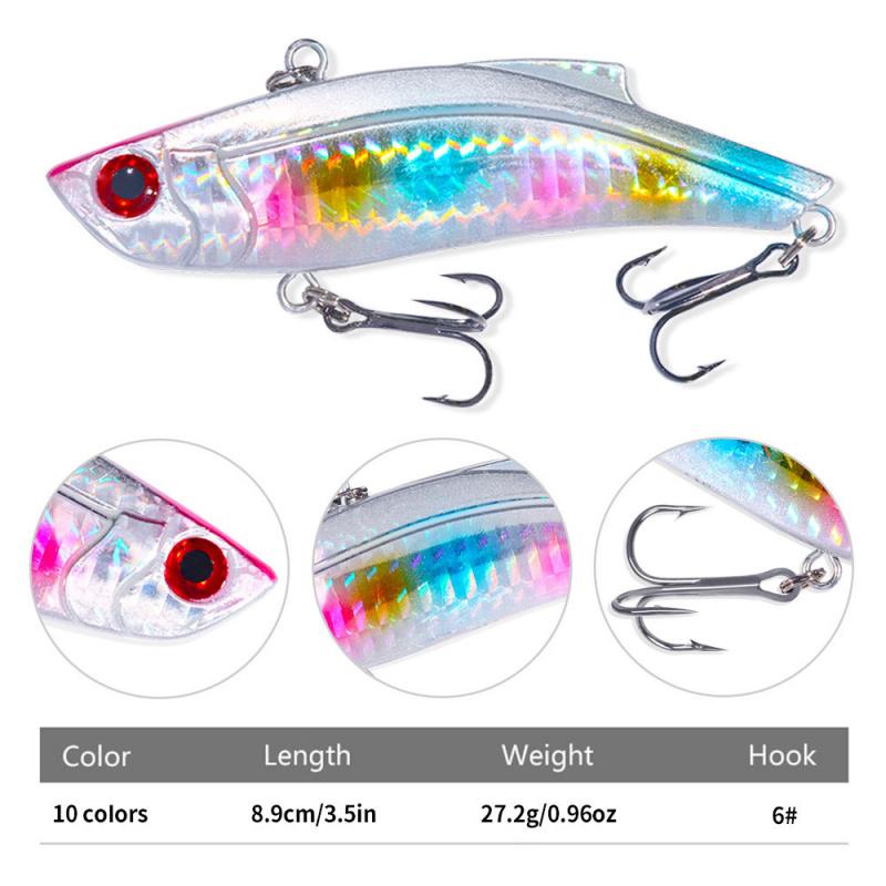 Submerged WaterVIBLure Bait Vibrating Night Glow Long Casting Bionic Bait9cm28gSpecial Fake Bait for Bass and Red Snapper