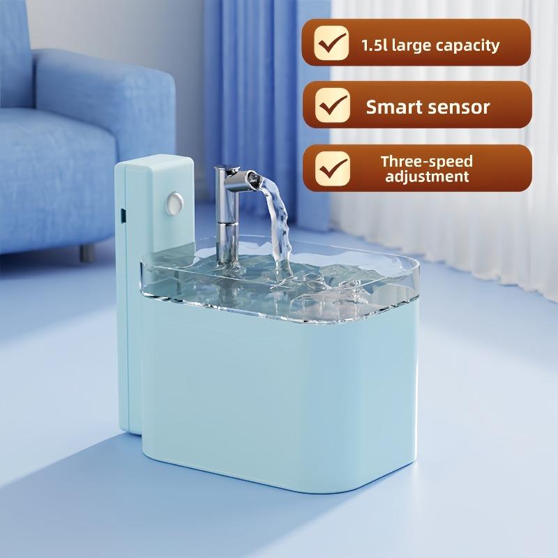 The Cat Water Dispenser Is An Unplugged Wireless Sensor Smart Pet Water Dispenser That Automatically Circulates Without Getting Your Mouth Wet