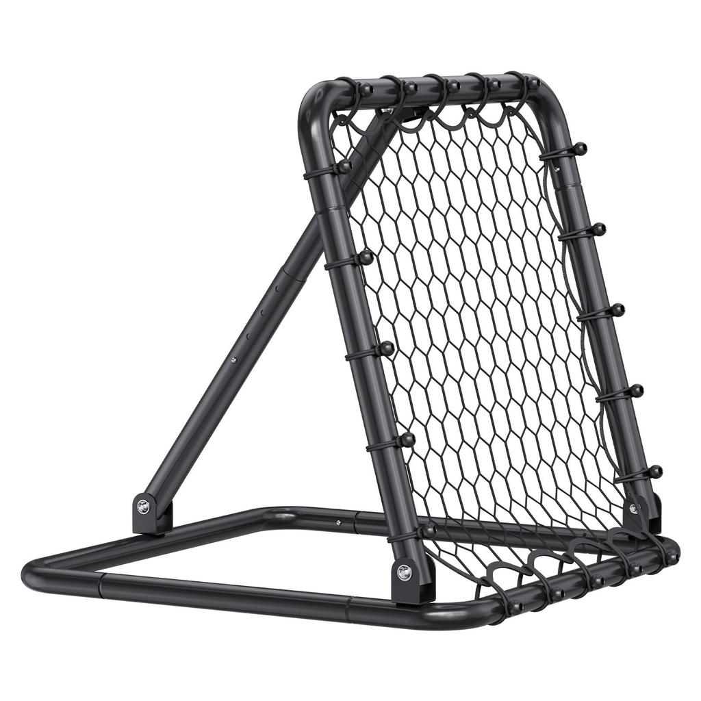 VEVOR Soccer Rebounder Rebound Net, Kick-Back 34"x34", Portable Football Training Gifts, Fully Adjustable Angles Goal Net