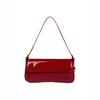 Korean version ins patent leather underarm shoulder bag 2025 new fashion simple commuter baguette bag premium handbag