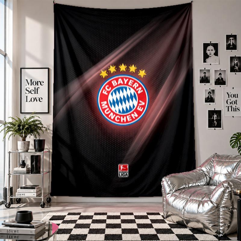 Bayern Munich Wall Tapestry Home Decor Wall Hanging Cloth for Bedroom Living Room Background
