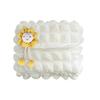 Cute Puff Fabric Hanging Tissue Box For Car Armrest Sun Visor Seat