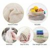Reusable Cotton Mesh Produce Bags Drawstring Fruit Bags For Vegetables And Fruits User Friendly Storage Solution