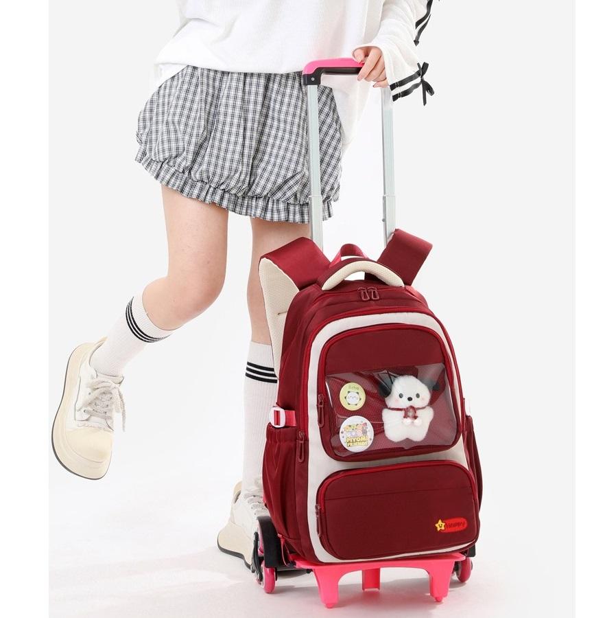 Rucsac școlar cu role cu șase roți, Troler, Rucsac pentru student ZRY5209