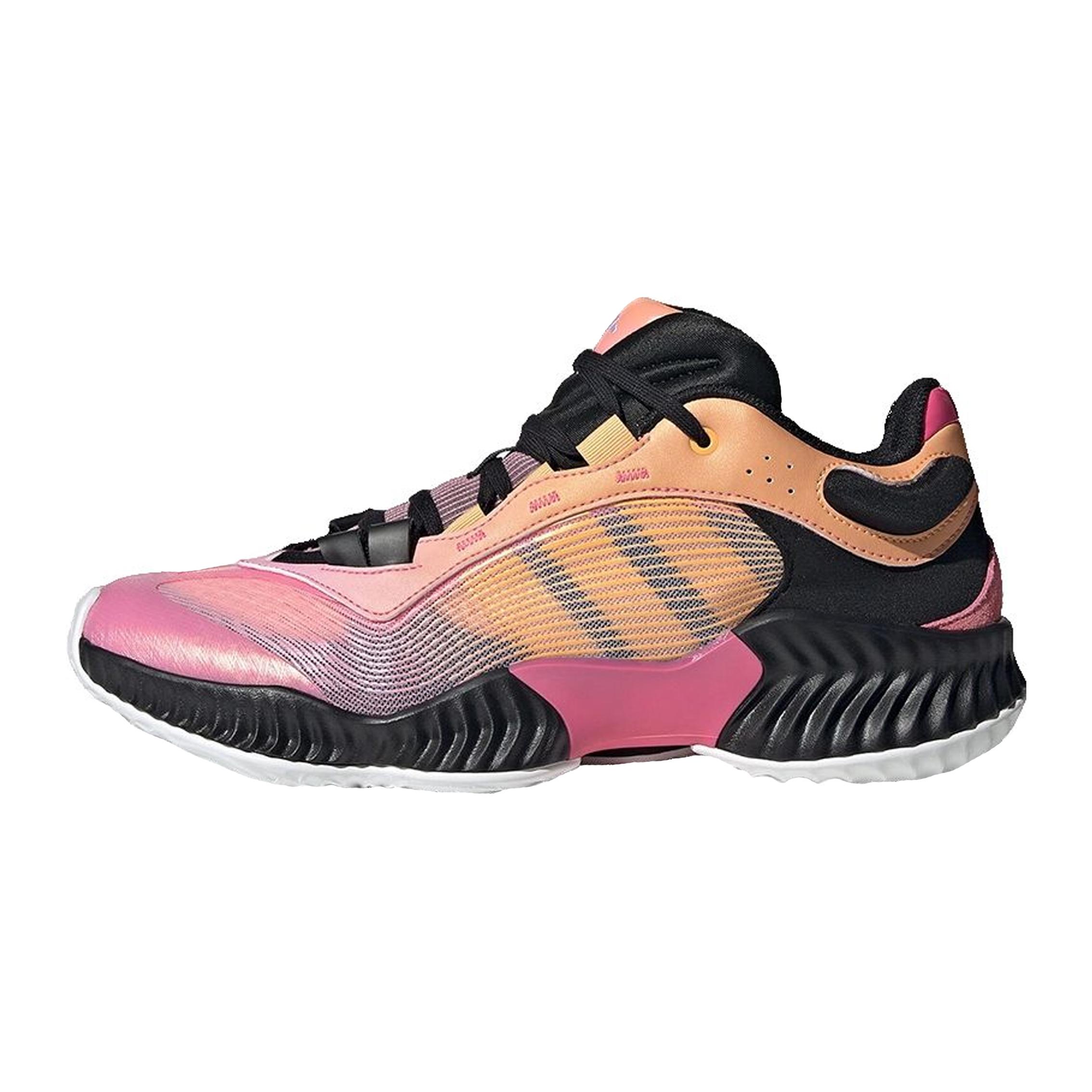 

Adidas PRO VENTILATE Low Comfortable And Lightweight Low top Basketball Shoes Unisex Pink Orange Black JH5840 42