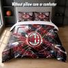 AC Mailand Design Bett Bettwäsche Set 1 Bettbezug + 2 Kissenbezüge Weich Atmungsaktiv Haushalt Bettwäsche