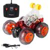 Four-Way Charging Remote Control Stunt Dump Car, Children'S Electric 360-Degree Rotating Toy Car With Music Luminous
