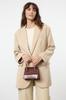 Tan Textured Crossbody Women's Mini City Bag