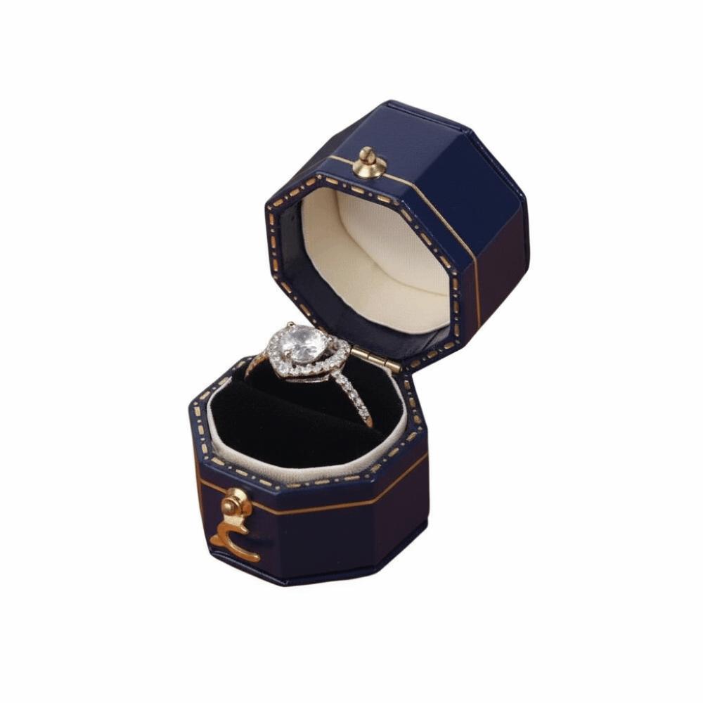 Storage Organizer Octagonal Earrings Ring Box Square High-quality Jewelry Display Case Heart Shaped Jewelry Case Wedding