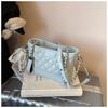 IELGY Diamond Chain Bag Shoulder Crossbody High-End Feeling Ladies Bucket Bag