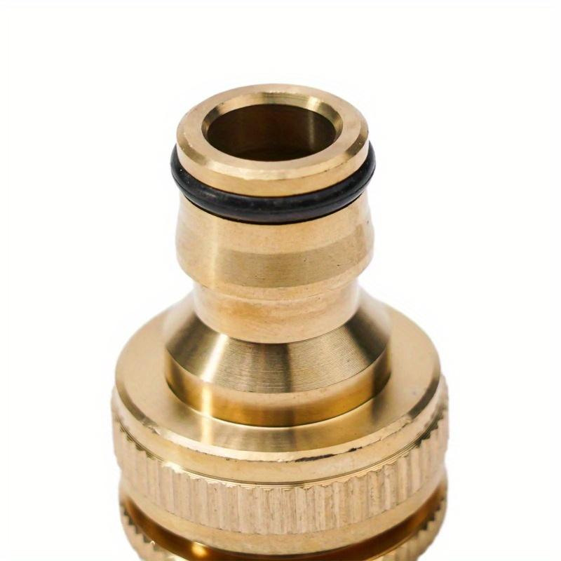 2Pcs Brass Hose Tap Connector 3/4" 1/2" Garden Threaded Water Pipe Adapter Fitting Faucet Connector Accessories