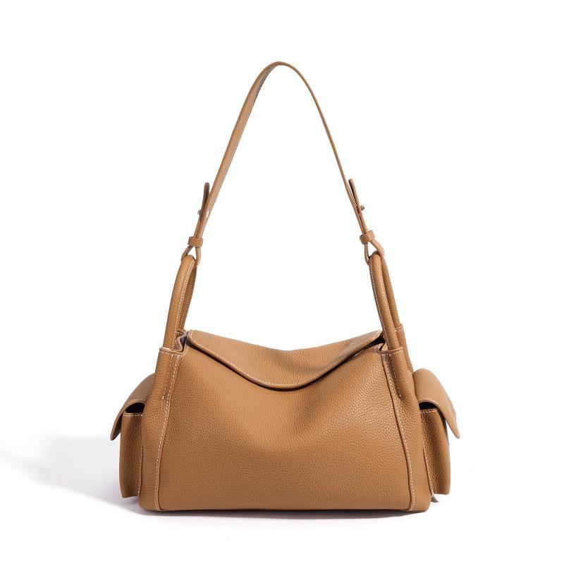 Fashion women's bag summer lazy wind Korean high-end single shoulder armpit bag commuter leather women's large-capacity handbag