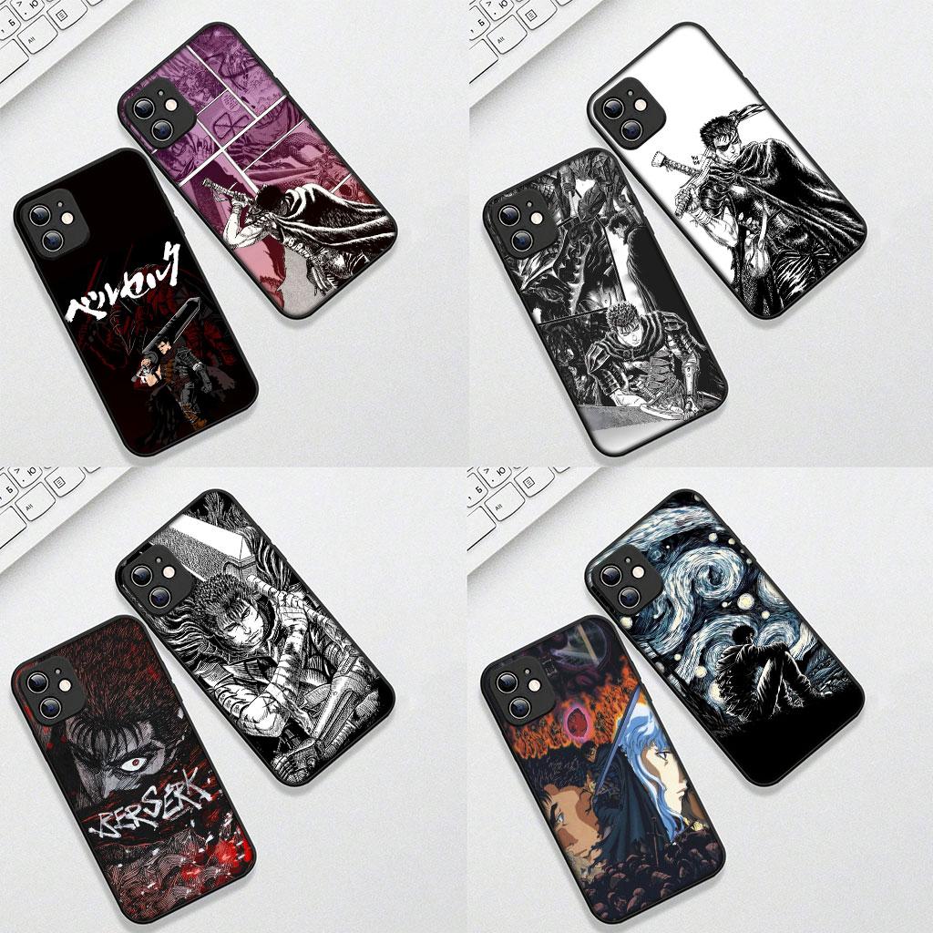 Soft Cover for Samsung Galaxy S25 S24 S23 FE Plus Ultra S7 Edge A16 A15 5G S25+ Coque Phone Case Berserks Guts Cartoon
